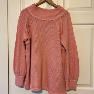 We the free pink sweater top